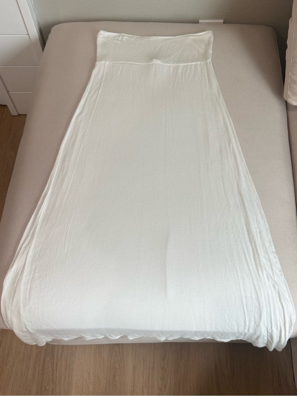 White/Cream Maxi Skirt - Simple & Elegant(Ships from Alaska)